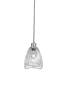 Druciana lampa dwufunkcyjna Ray Mini chrom 16cm